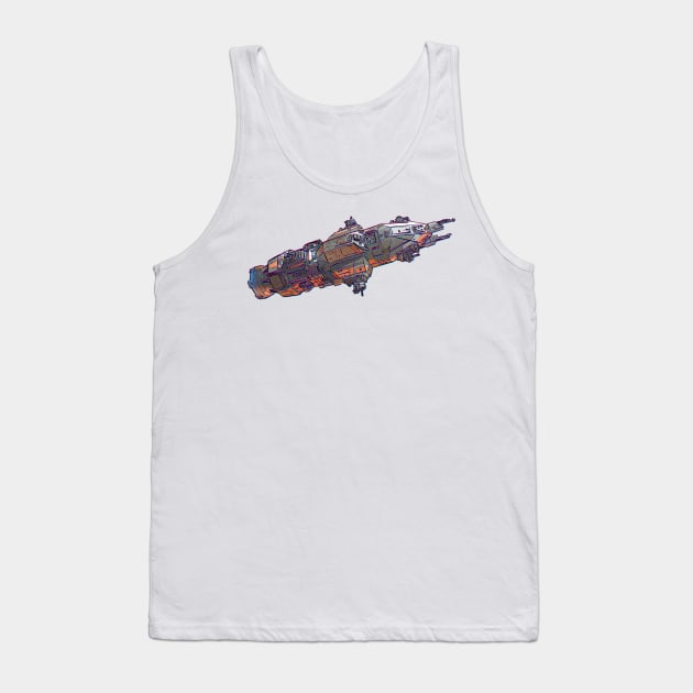 Rocinante Ship Tank Top by noturnastudios